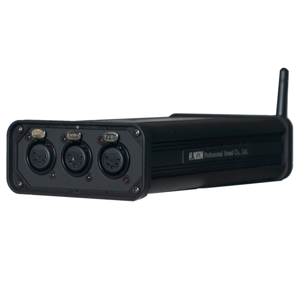 WDR-3 + 攜帶型無線/有線兩用DMX512 接收獨立隔離分配放大器